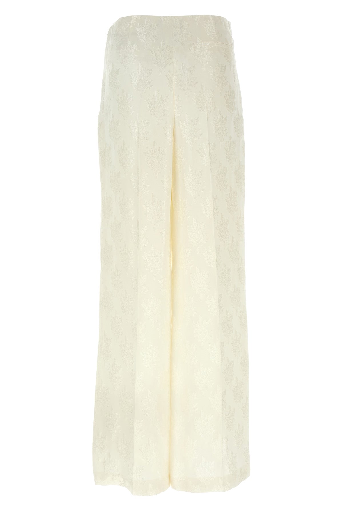jacquard silk pants