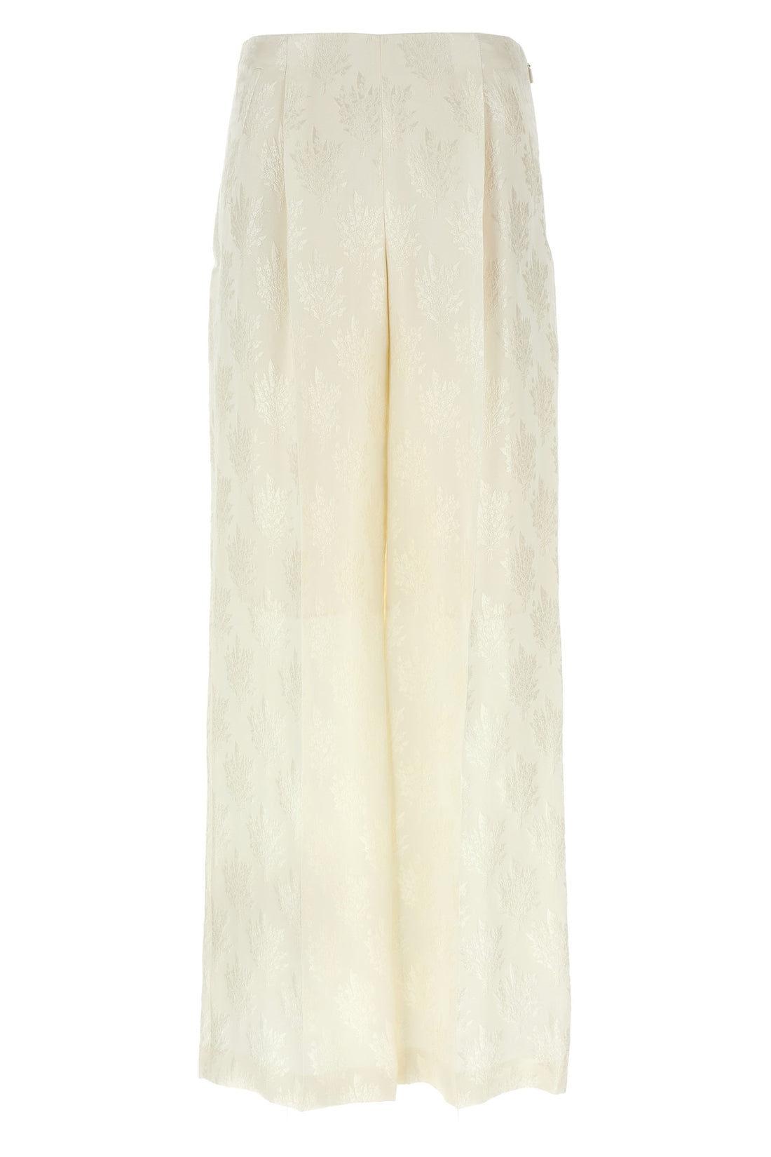FENDI 40 jacquard silk pants