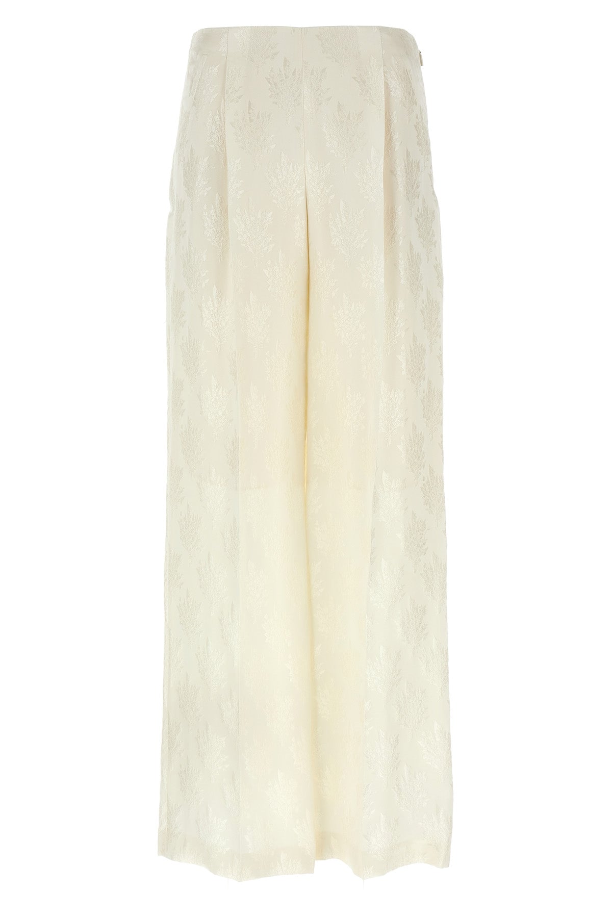 jacquard silk pants