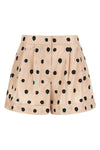 all-over falena dots print taffeta shorts