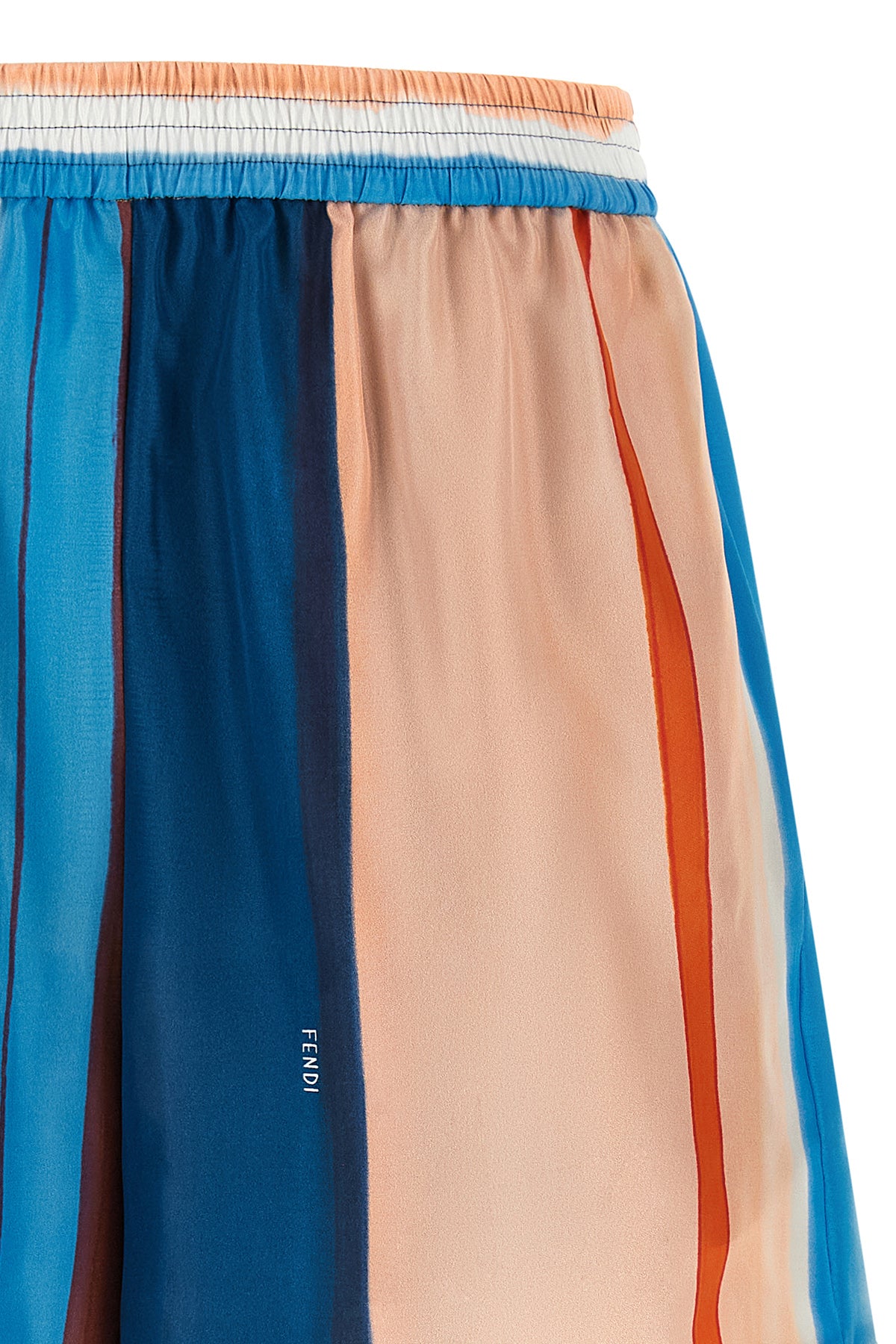 fendi shorts represent an exercise in fluid tailoring and chromatic design