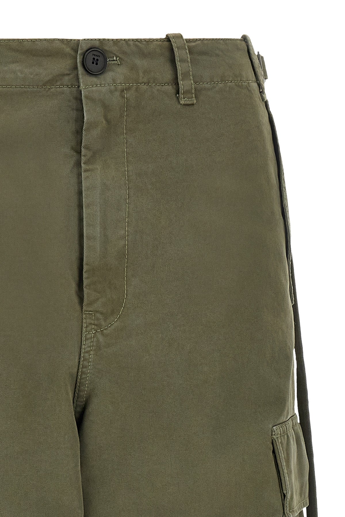 the fendi cotton drill cargo pants redefine the volumes of the daily wardrobe th