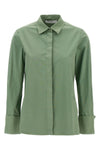 francia shirt in garment-dyed stretch cotton canvas
