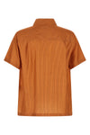 the fendi comfort silk shirt features a relaxed model defined by a classic bowli
