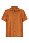 the fendi comfort silk shirt features a relaxed model defined by a classic bowli