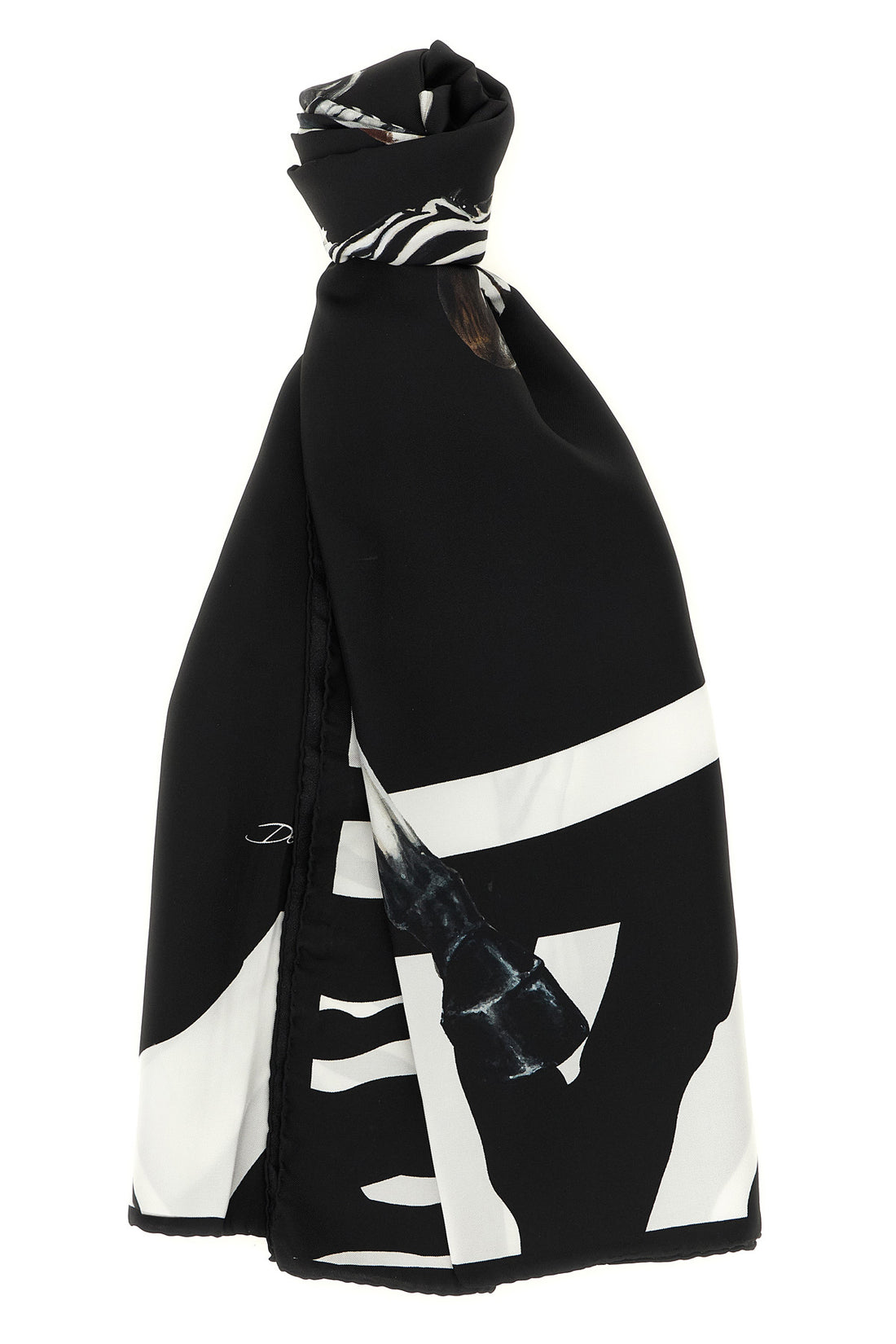 DOLCE &amp; GABBANA OS the dolce &amp; gabbana silk stole presents an impactful visual narrative through it