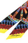 carretto print silk twill bandeau