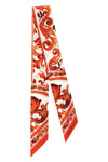 maiolica print silk twill bandeau