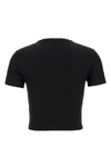 fendi ribbed cotton cropped t-shirt