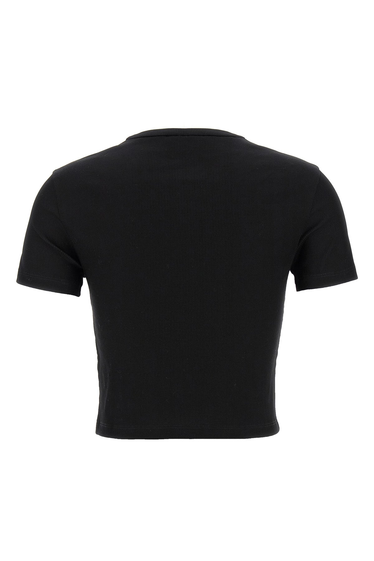 fendi ribbed cotton cropped t-shirt