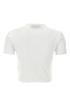 fendi ribbed cotton cropped t-shirt