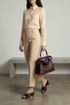 all over ff knit silk shirt