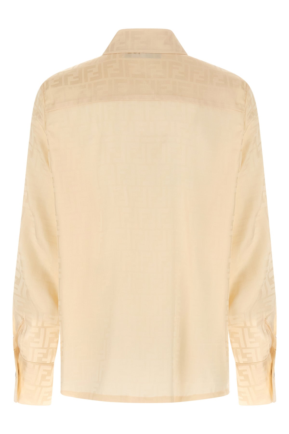 all over ff knit silk shirt