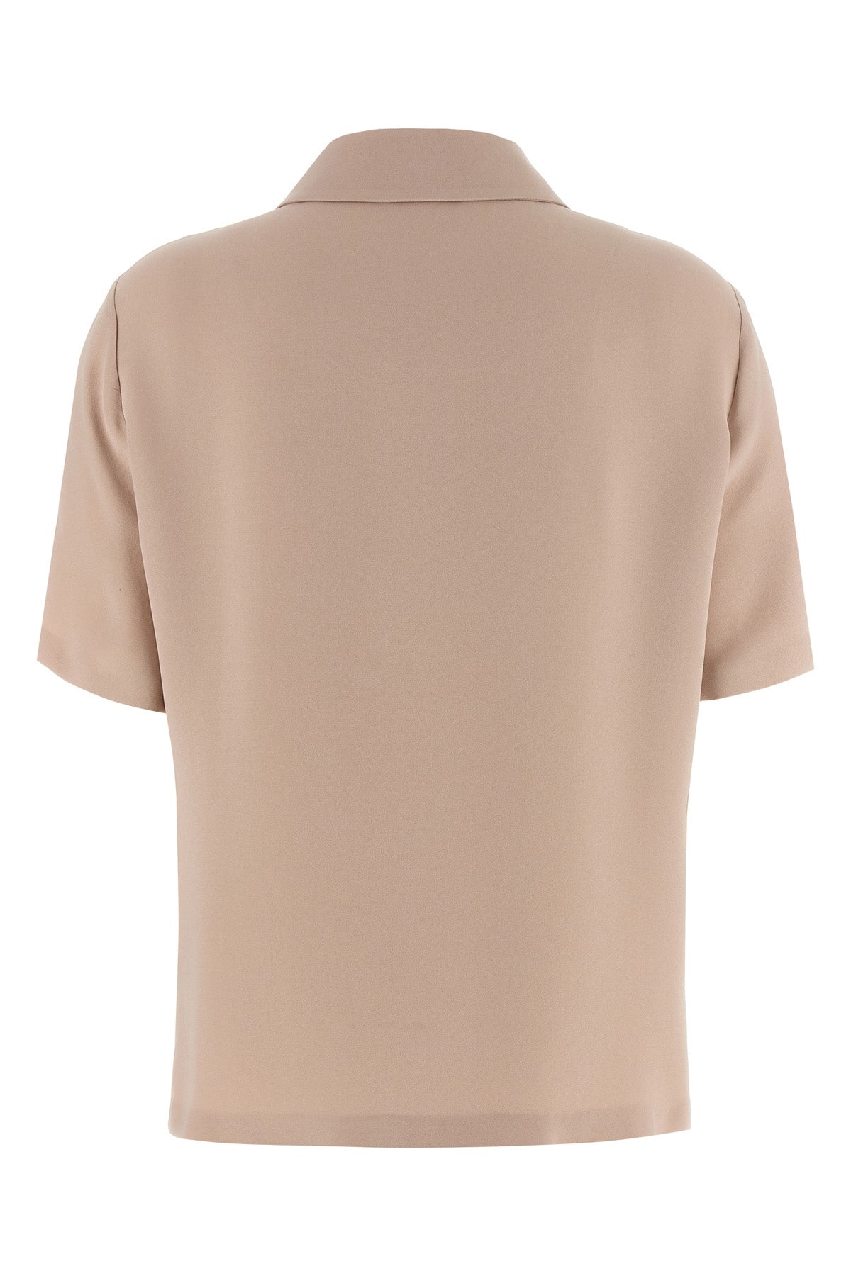 polo shirt in silk cady
