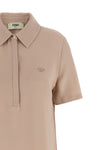 polo shirt in silk cady