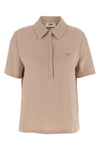 polo shirt in silk cady