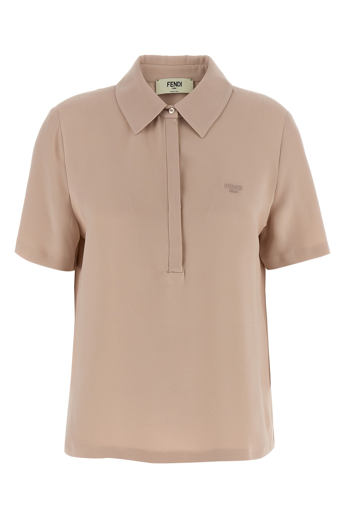polo shirt in silk cady