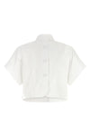 the fendi cotton poplin shirt redefines the volumes of classic tailoring through