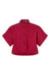 the fendi crop shirt in cotton poplin redefines the codes of contemporary tailor
