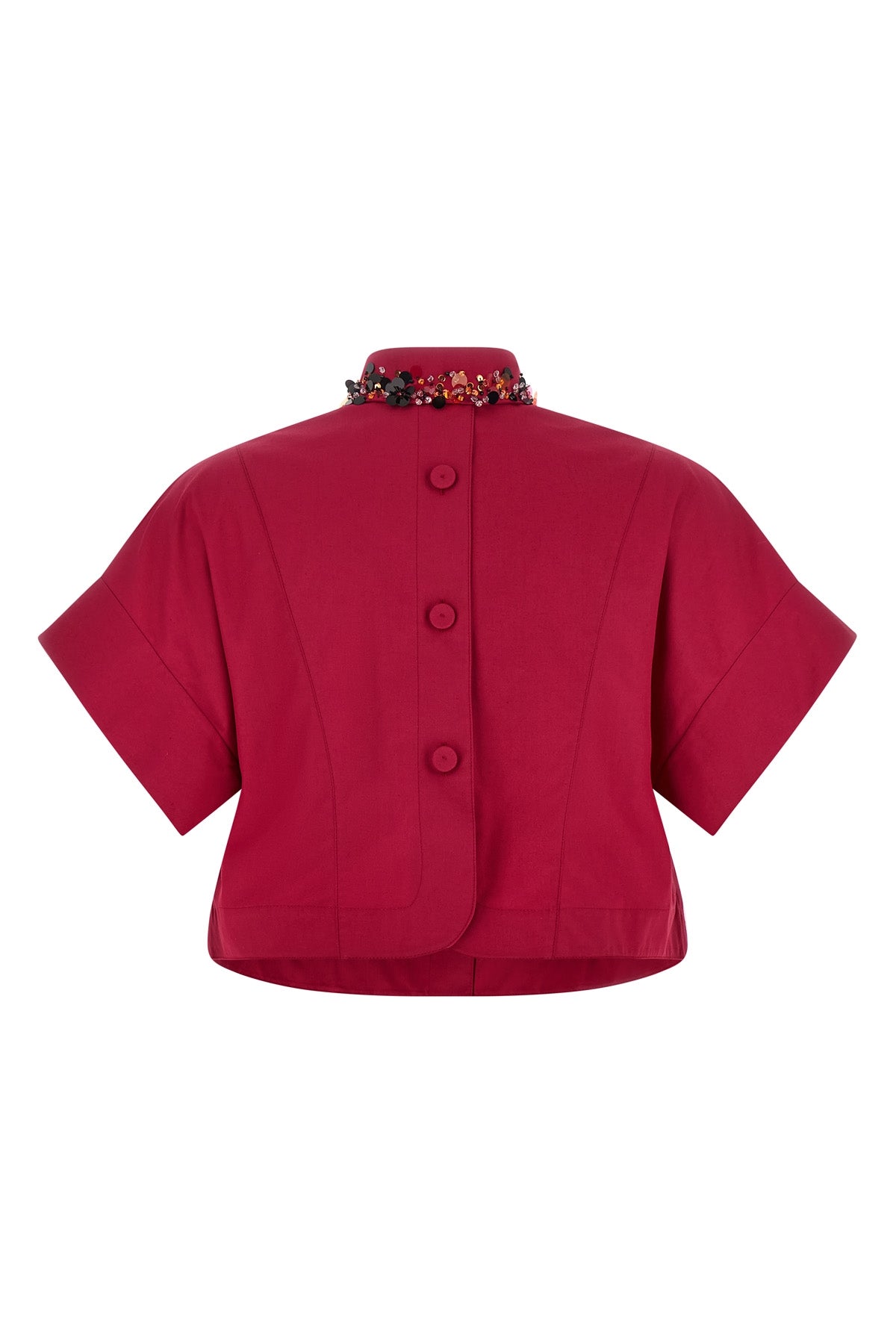 the fendi crop shirt in cotton poplin redefines the codes of contemporary tailor