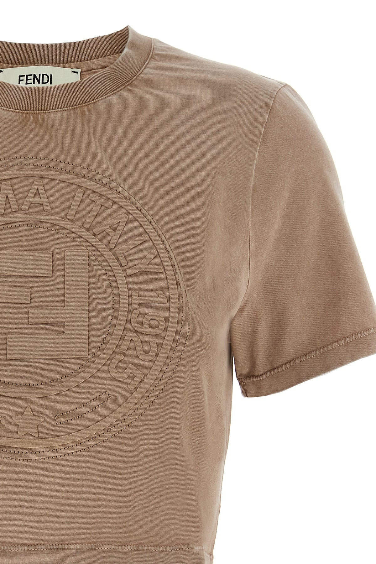 vintage effect cotton t-shirt