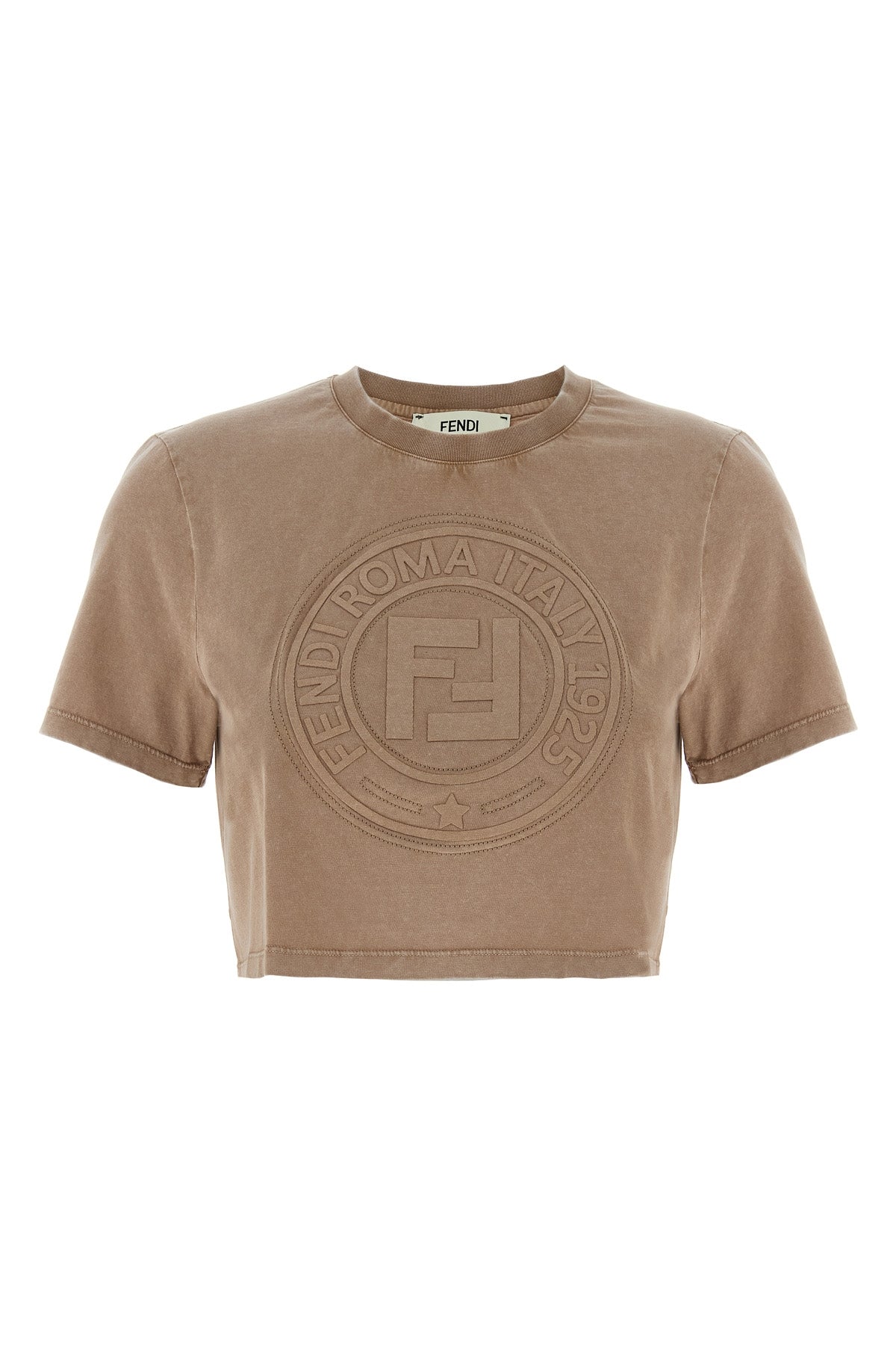 vintage effect cotton t-shirt