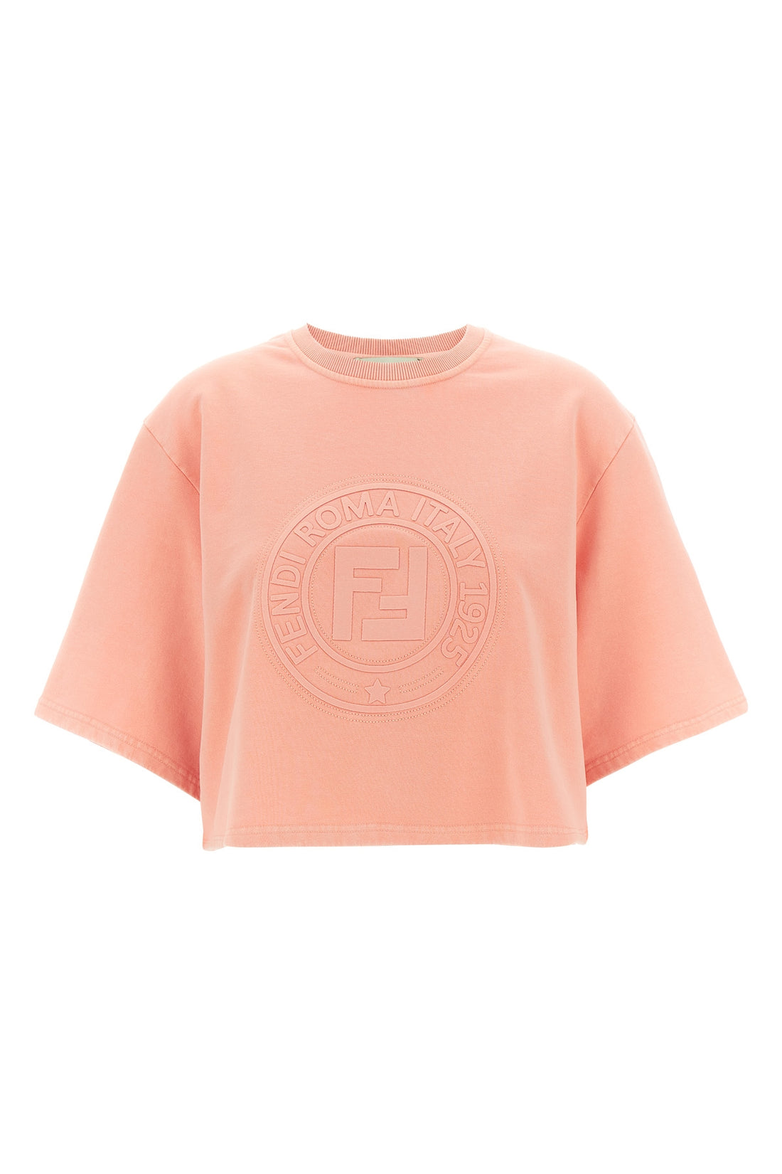 FENDI S vintage effect brushed cotton sweatshirt