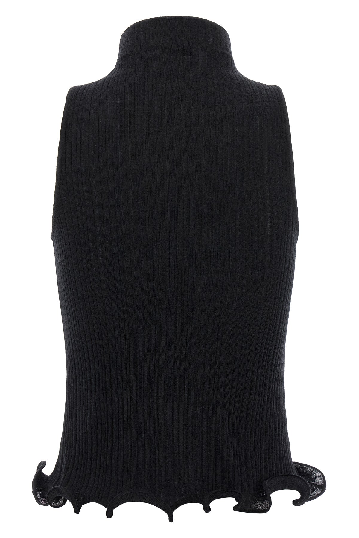 ribbed cotton jersey top