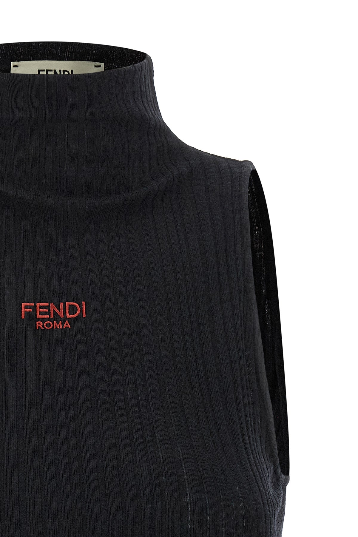 ribbed cotton jersey top