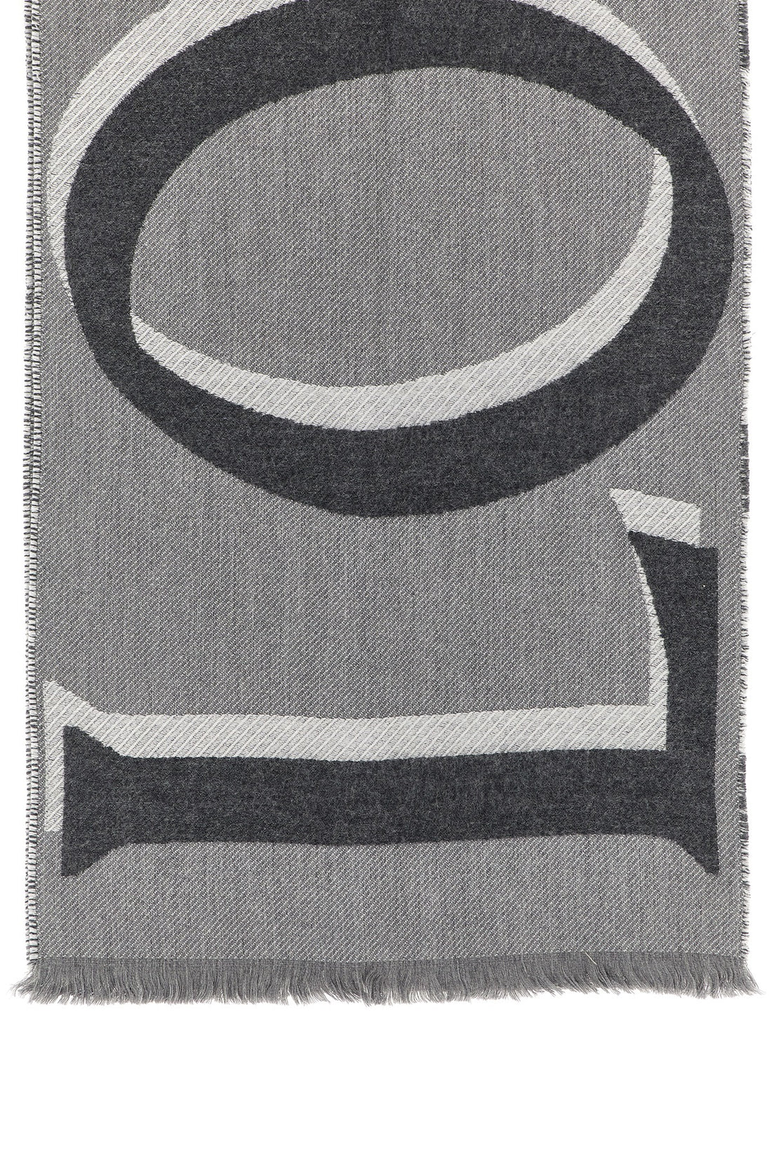 LOEWE OS double-sided wool and cashmere blend scarf
