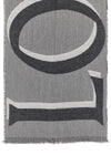 double-sided wool and cashmere blend scarf