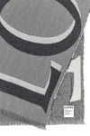 double-sided wool and cashmere blend scarf