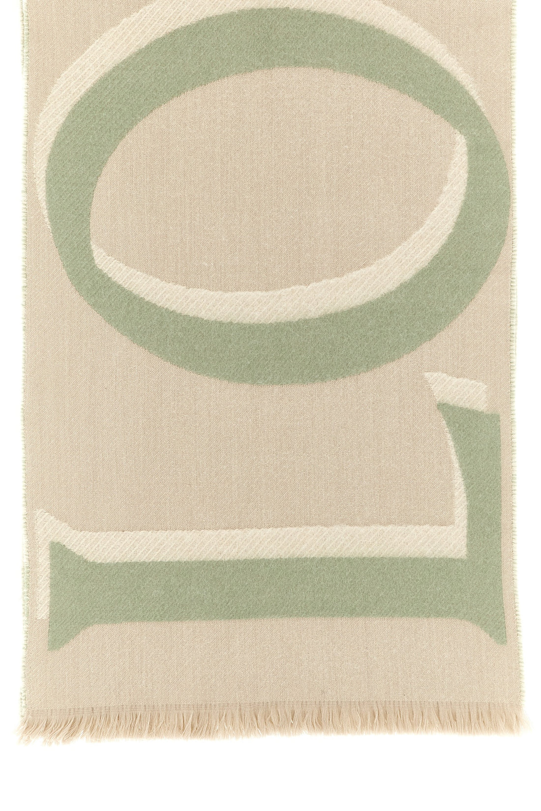 LOEWE OS double-sided wool and cashmere blend scarf
