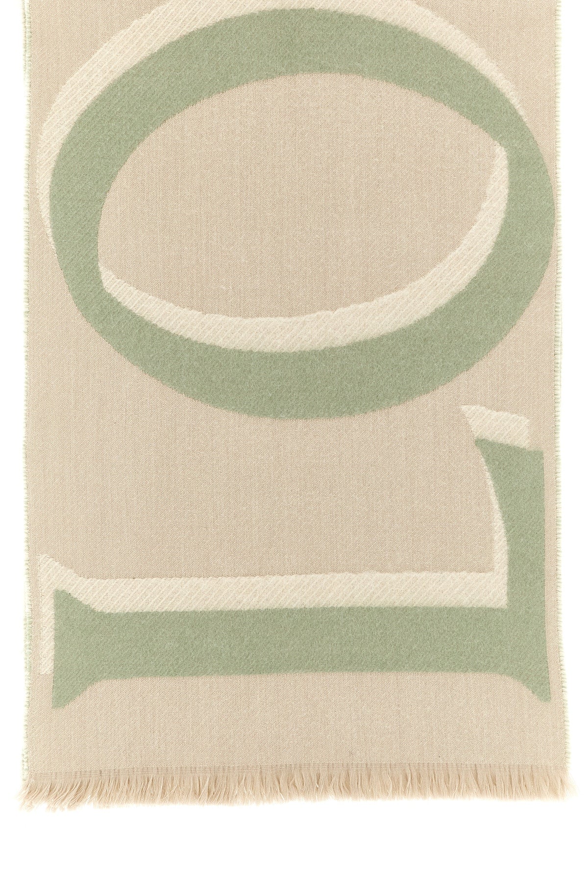 double-sided wool and cashmere blend scarf