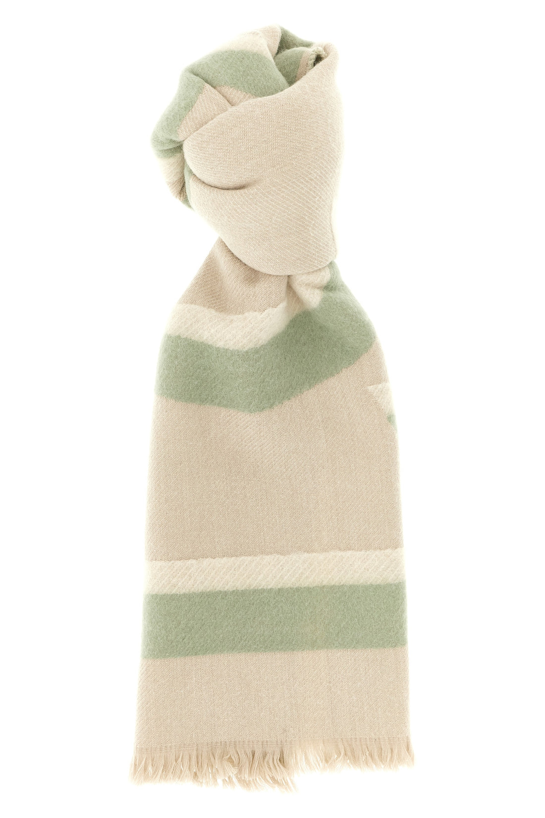 LOEWE OS double-sided wool and cashmere blend scarf