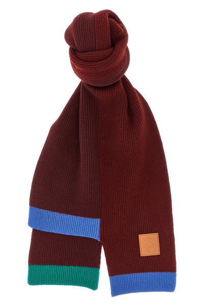 medium-weight ribbed wool scarf