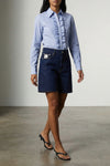 striped cotton poplin shirt