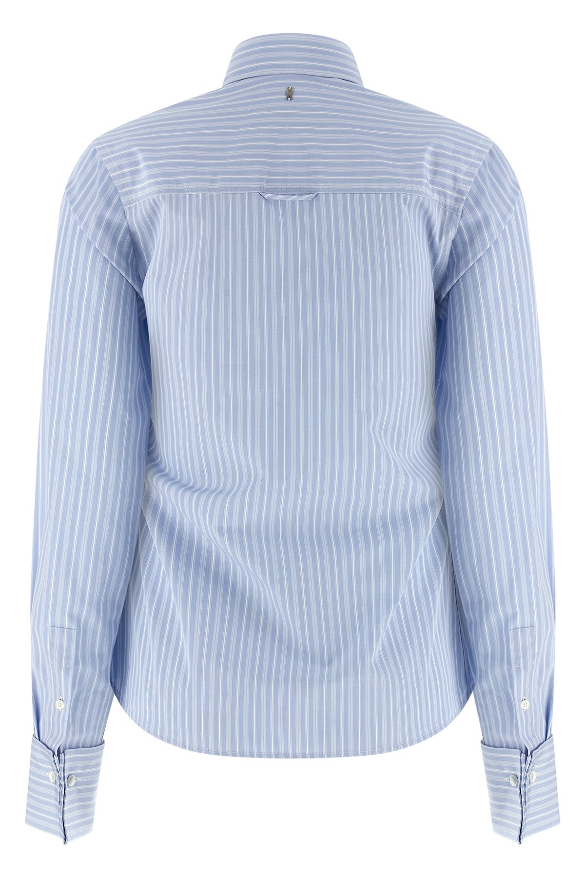 striped cotton poplin shirt