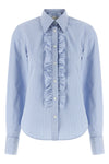 striped cotton poplin shirt