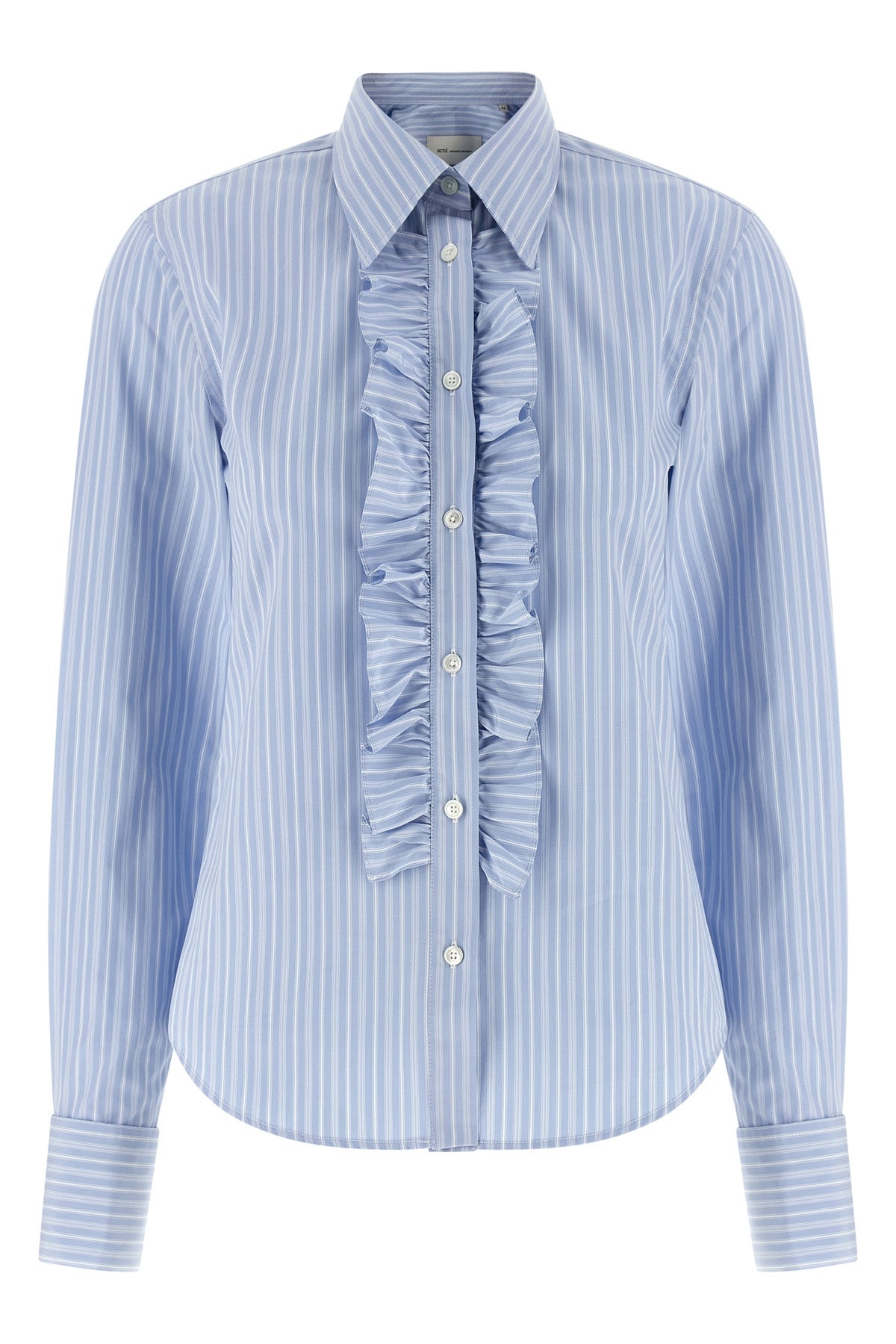 striped cotton poplin shirt