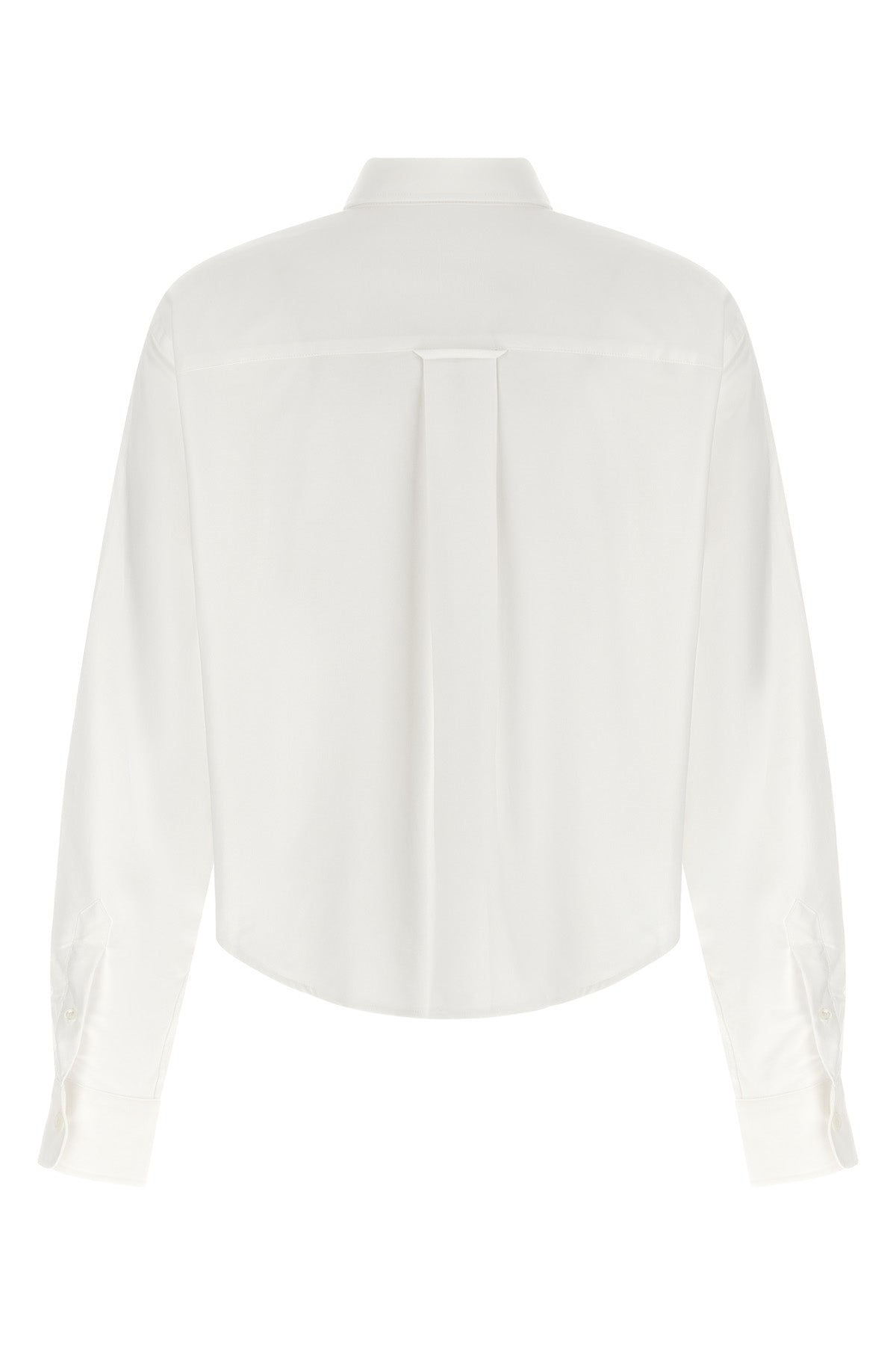 the ami paris shirt redefines traditional tailoring through a contemporary cropp
