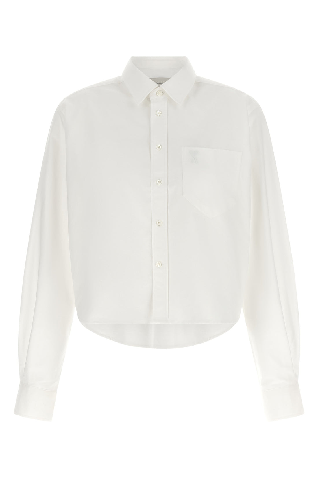 AMI PARIS 38 the ami paris shirt redefines traditional tailoring through a contemporary cropp