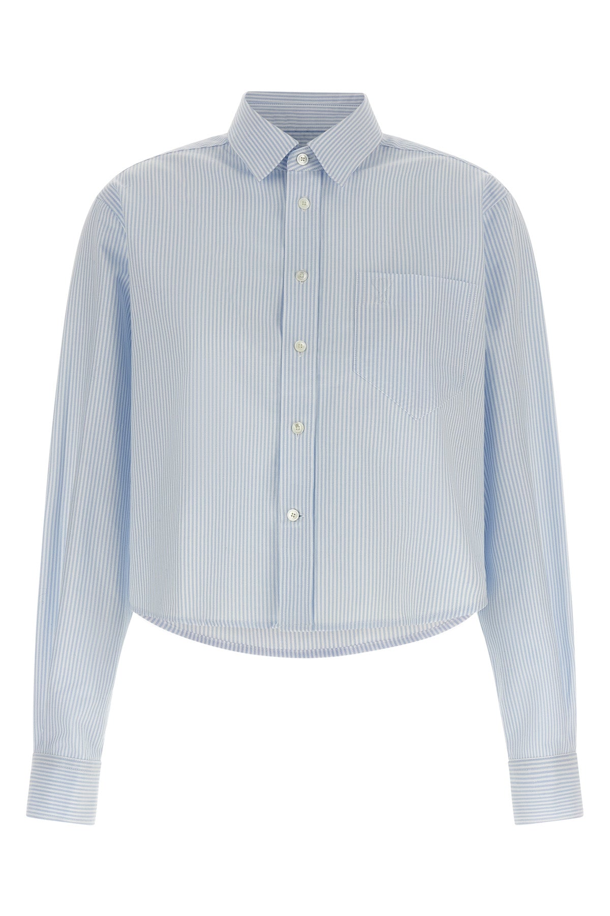 the cropped shirt ami paris redefines the codes of classic tailoring through con