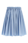 midi skirt in cotton poplin