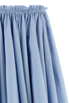 midi skirt in cotton poplin