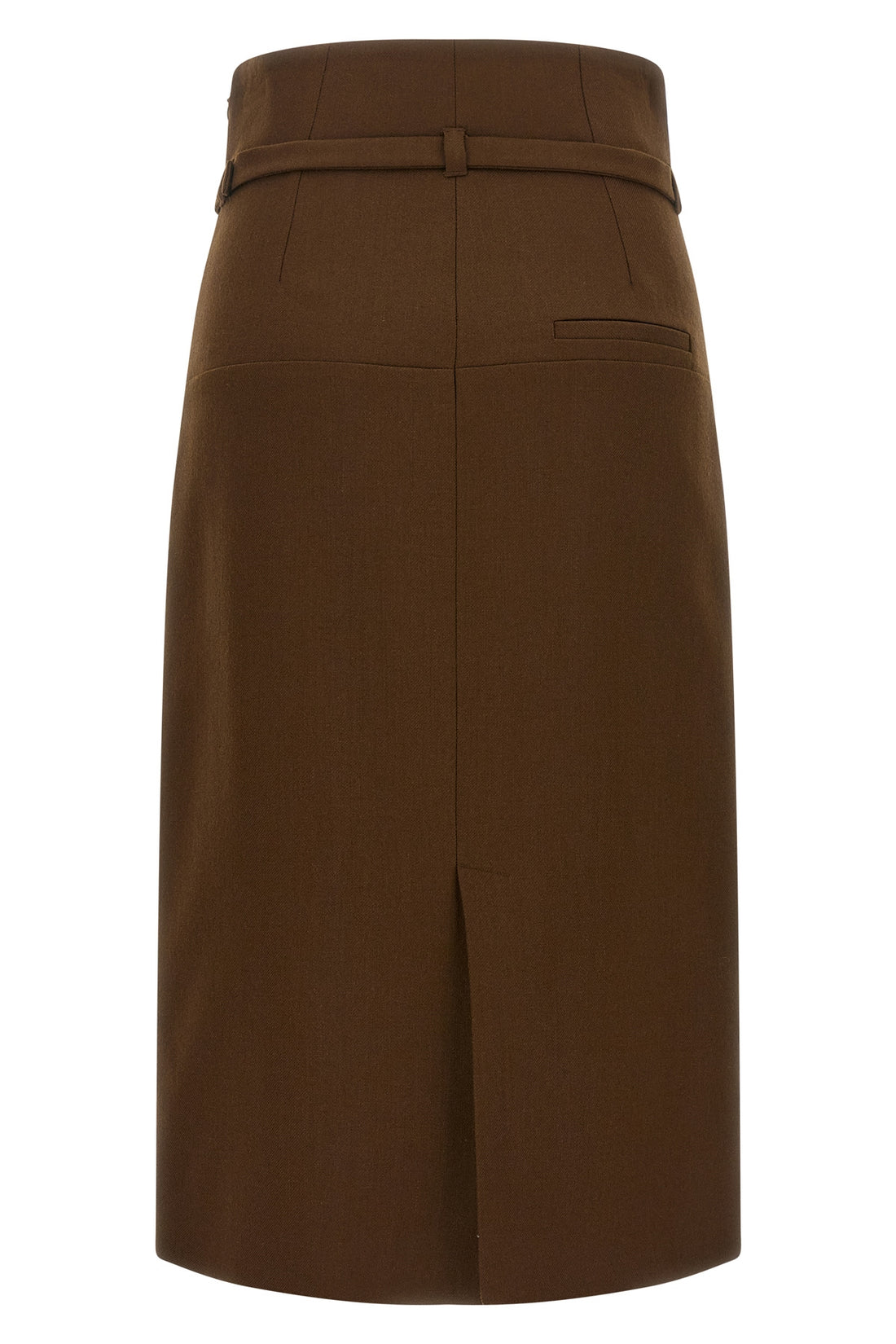 AMI PARIS 34 the ami paris midi skirt defines a structured pencil silhouette through the use