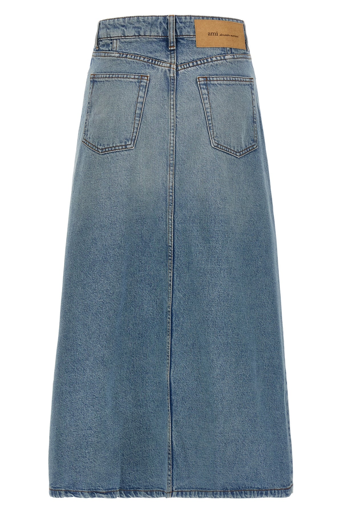 the midi skirt ami paris redefines the codes of the casual wardrobe through a ri