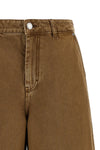 garment-dyed cotton denim bermuda shorts