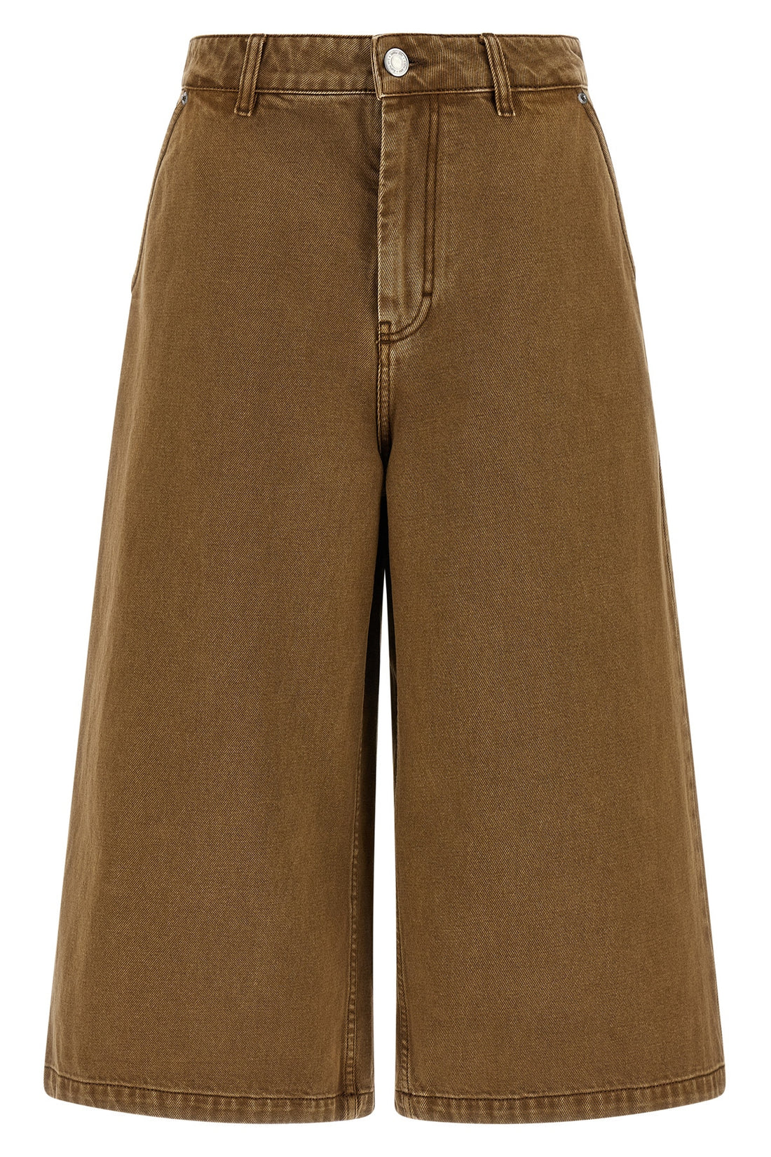 AMI PARIS 26 garment-dyed cotton denim bermuda shorts