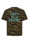 french camouflage patterned cotton t-shirt